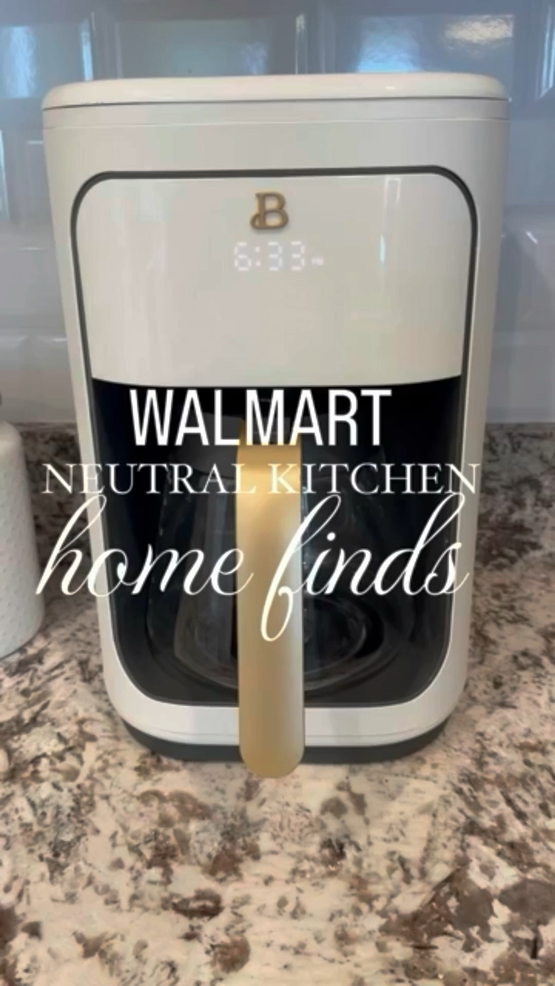 Follow + Comment SHOP for a link 🤍

Walmart Neutral Kitchen Home Finds 
🤍 

Keeping it light, bright & neutral with my favorite kitchen picks: ✨ White + Gold Beautiful coffee maker ✨ Matching 12-piece knife block set ✨ Chic wood riser

#LTKHome