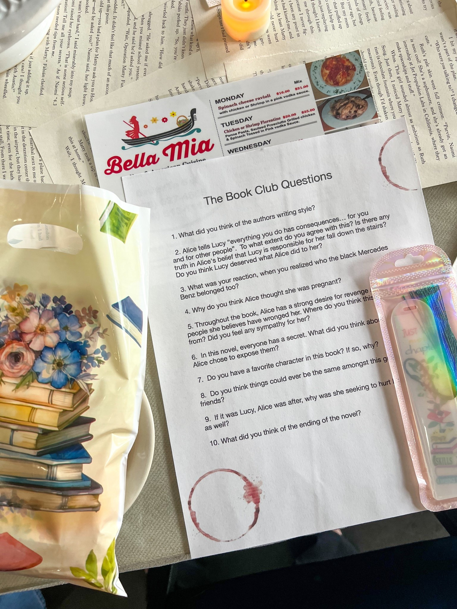 Book club meeting
Acrylic diy bookmarks 
Favor bags 
Bookish
Gifts
Affordable 
Amazon findss Before


#LTKGiftGuide #LTKFindsUnder50 #LTKParties