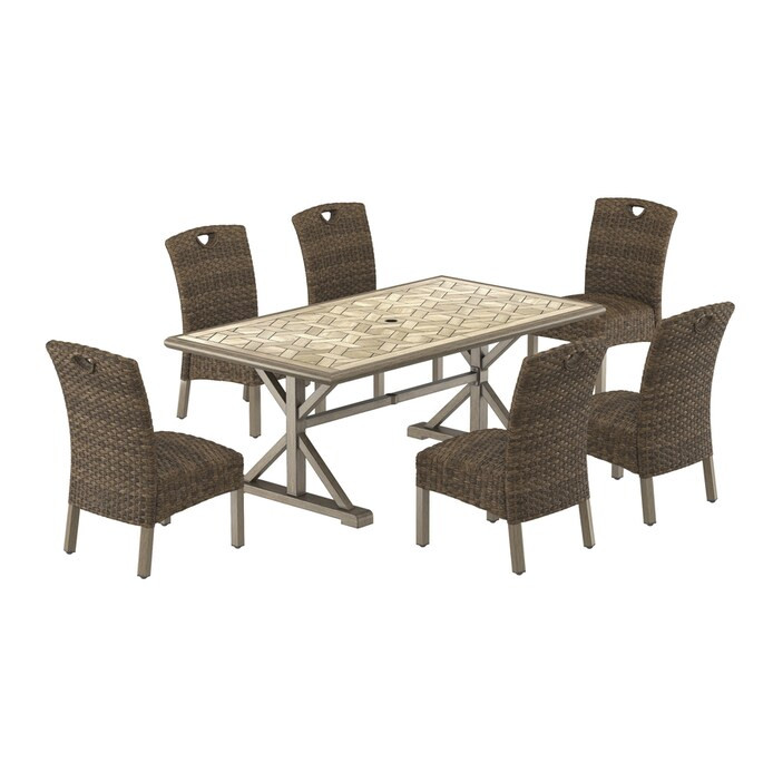allen + roth Wyndhurst 7-Piece Patio Dining Set at Lowes.com | Lowe's
