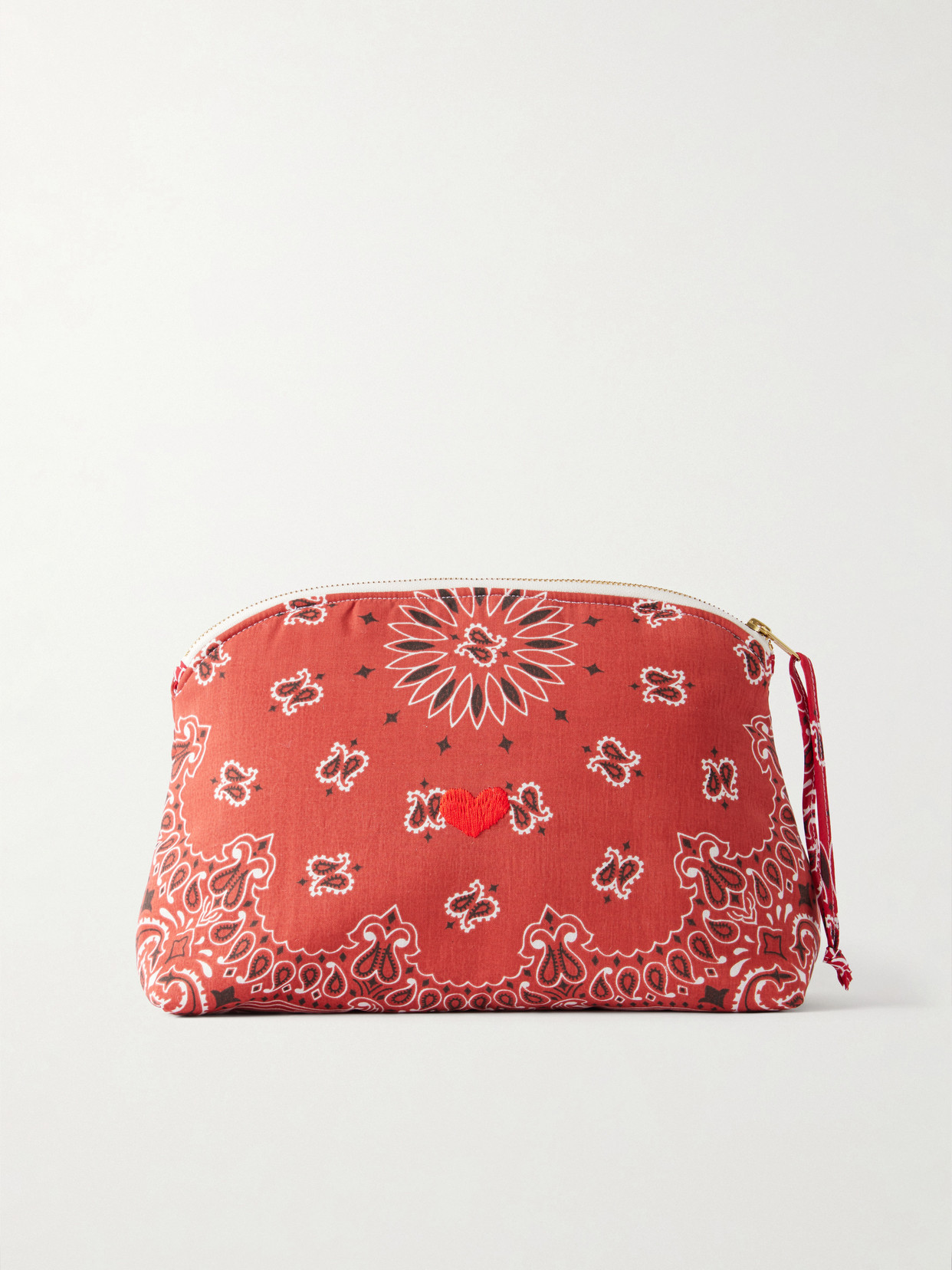 CALL IT BY YOUR NAME - Coeur Vanity Embroidered Bandana-print Cotton Pouch - One size | NET-A-PORTER (US)