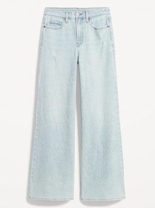 Extra High-Waisted A-Line Wide-Leg Jeans for Women | Old Navy (US)