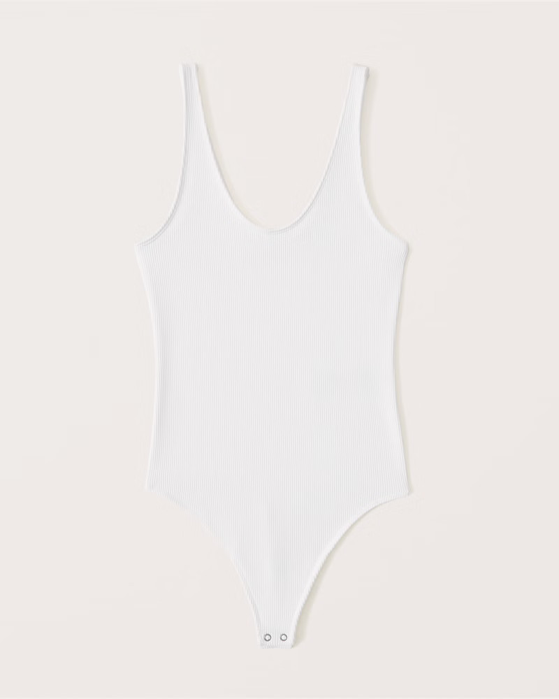 Seamless Rib Scoopneck Bodysuit | Abercrombie & Fitch (US)