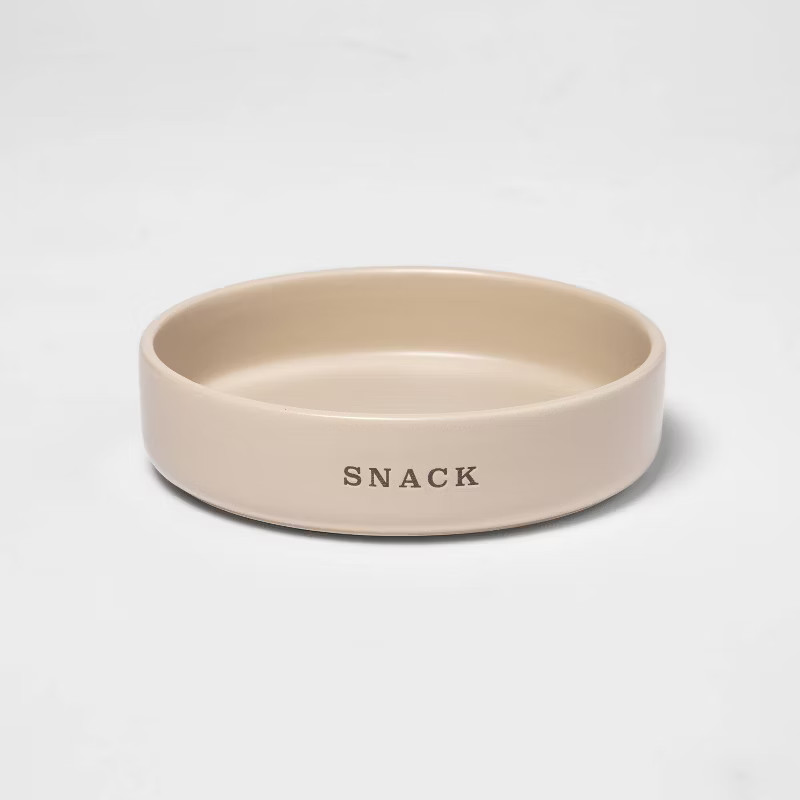 Ceramic Cat Food Bowl - Light Gray - Boots & Barkley™ | Target