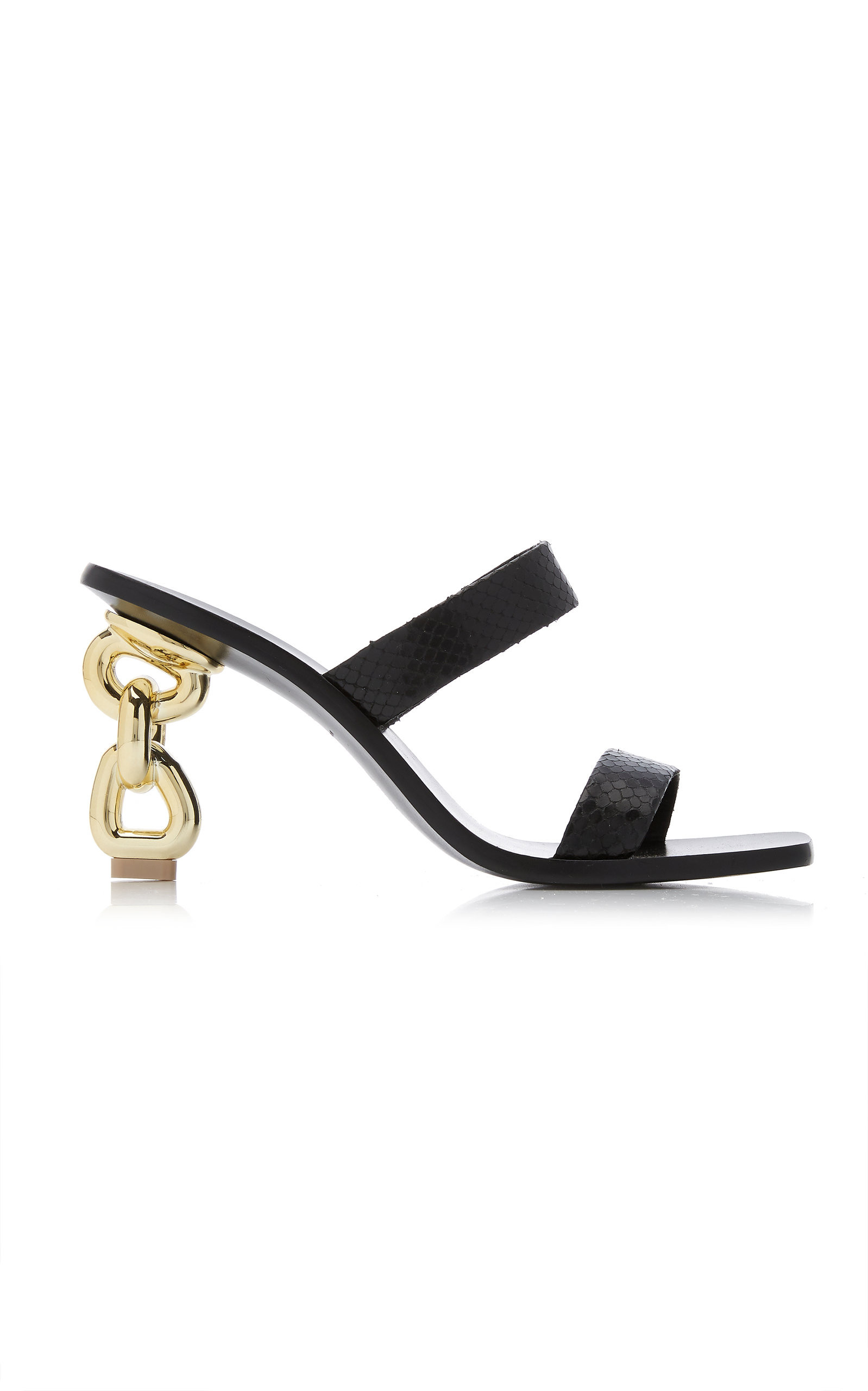 Vivianne Snake-Effect Leather Sandals | Moda Operandi (Global)