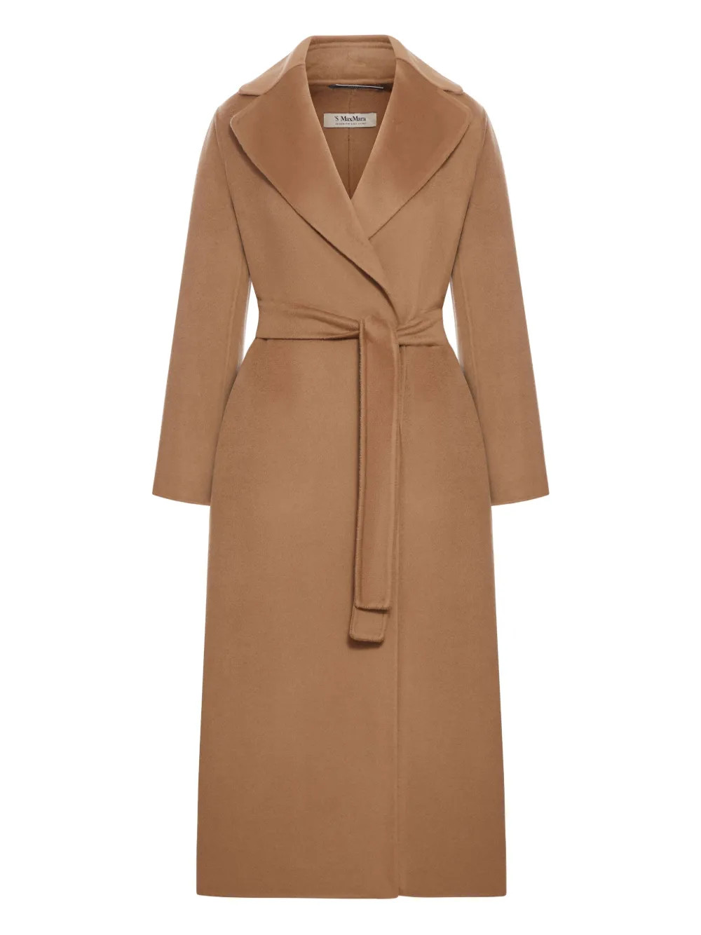 'S Max Mara Belted Wool Coat | Brown | FARFETCH | Farfetch Global