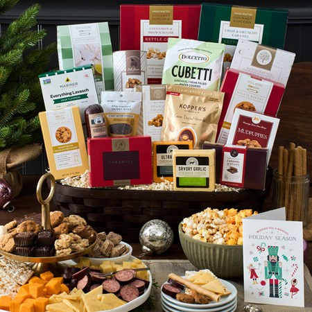 The Corporate Show Stopper Christmas Gift Basket | GourmetGiftBaskets.com