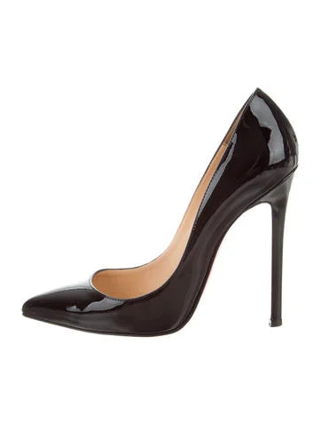 Christian Louboutin Patent Leather Pigalle 120 Pumps | The Real Real, Inc.