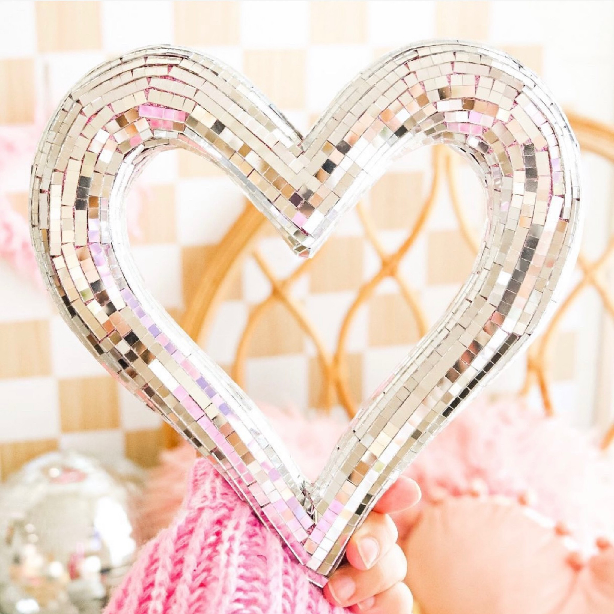 Disco heart diy!❤️