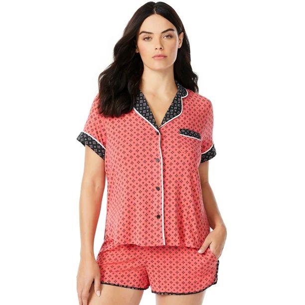 Sofia Intimates by Sofia Vergara Women's and Women's Plus Top and Shorts Pajama Set, 2-Piece | Walmart (US)