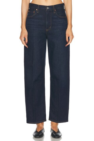 Citizens of Humanity Miro Relaxed Wide Leg Jeans in Denim-Dark | FWRD 