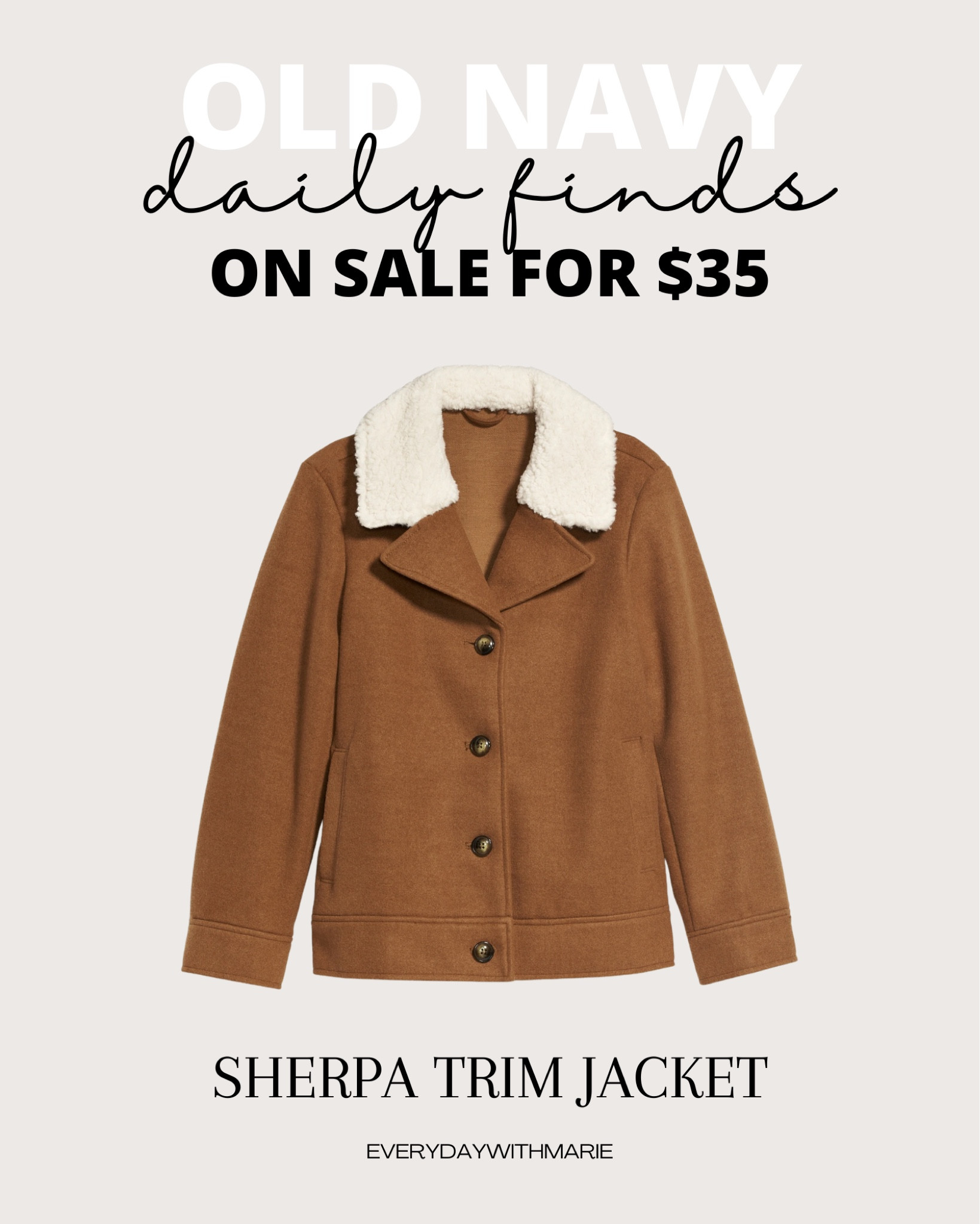 Just bought this sherpa trimmed jacket and I can’t wait to receive it. I wanted it a bit oversized so I sized up. #oldnavy 

#LTKstyletip #LTKunder50 #LTKSale