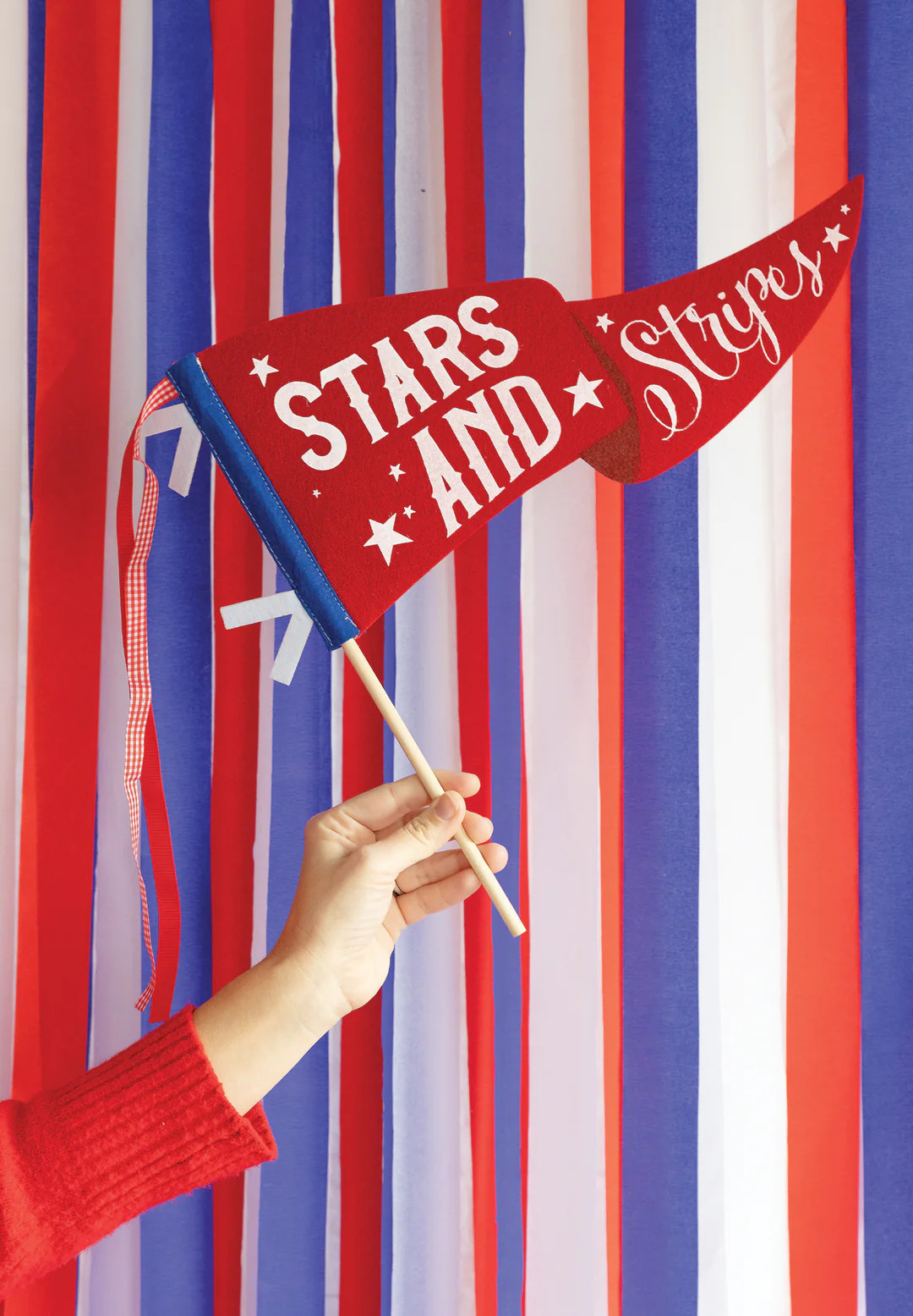 Stars and Stripes Felt Pennant Banner | My Mind's Eye