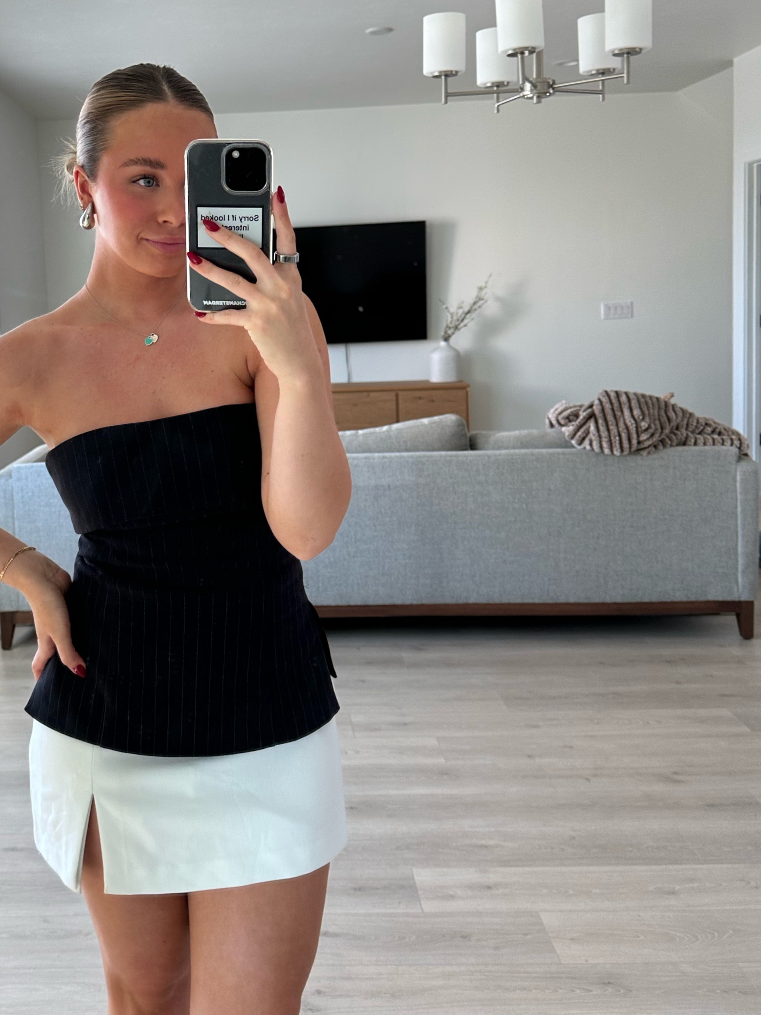 Skort is Zara item # 1608/041 wearing a size Small