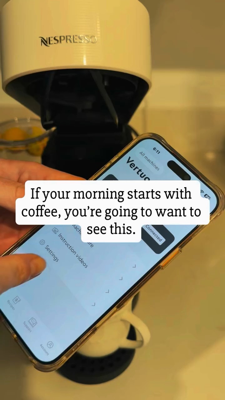 Nothing beats that first cup of coffee in the morning. ☕️ My new coffee maker is making mornings easier, faster, and so much more enjoyable. Fresh, hot coffee at home is one of those simple pleasures that makes every day start a little better. If you’re a coffee lover, this is definitely worth checking out!

#CoffeeLover #MorningRoutine #CoffeeTime #HomeCoffeeBar #KitchenFinds @nespresso