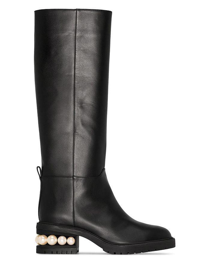 Women's Casati Faux Pearl Suede Riding Boots | Bloomingdale's (US)
