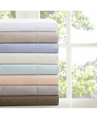 3M-Microcell™ Solid 4-Pc. Sheet Set, Full | Macy's
