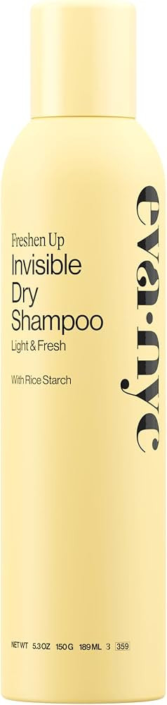 Eva NYC Invisible Dry Shampoo Spray - Oil-Absorbing, Removes Odor & No White Cast - Freshen Up Dr... | Amazon (US)