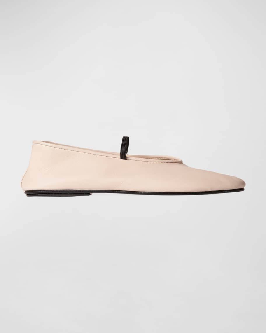 THE ROW Lambskin Band Ballerina Flats | Neiman Marcus