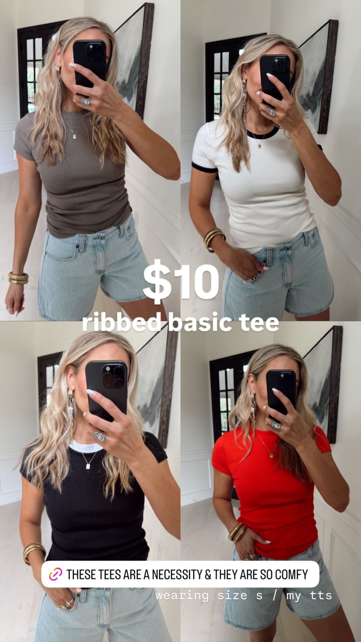 $10  ribbed basic tee  wearing size s / my tts
