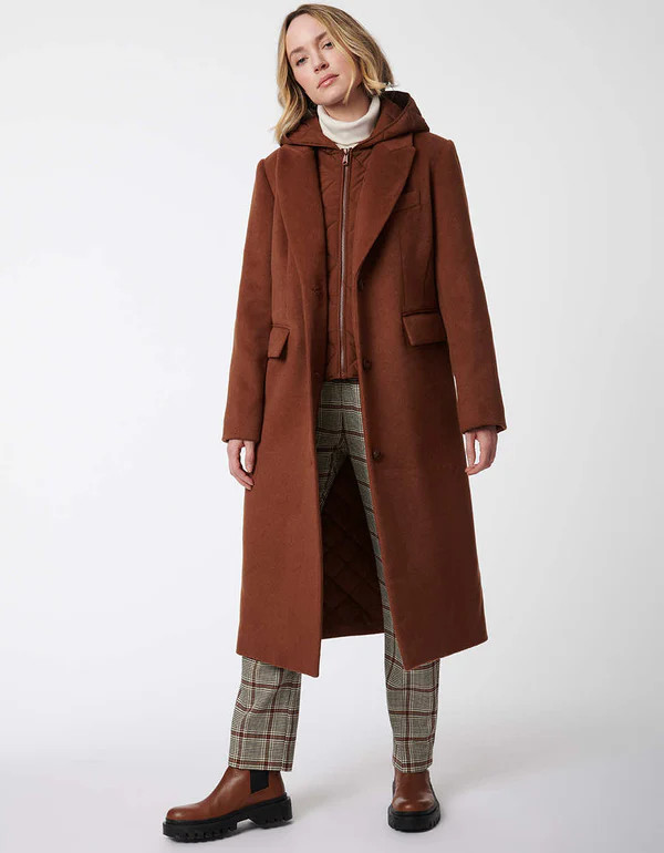 Gotham Wool Coat | Bernardo Fashions