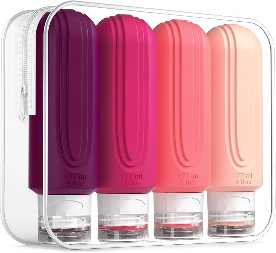 Mrsdry Travel Bottles for Toiletries, Large 6oz Oversize Containers, BPA Free Leak Proof Tubs Ref... | Amazon (US)
