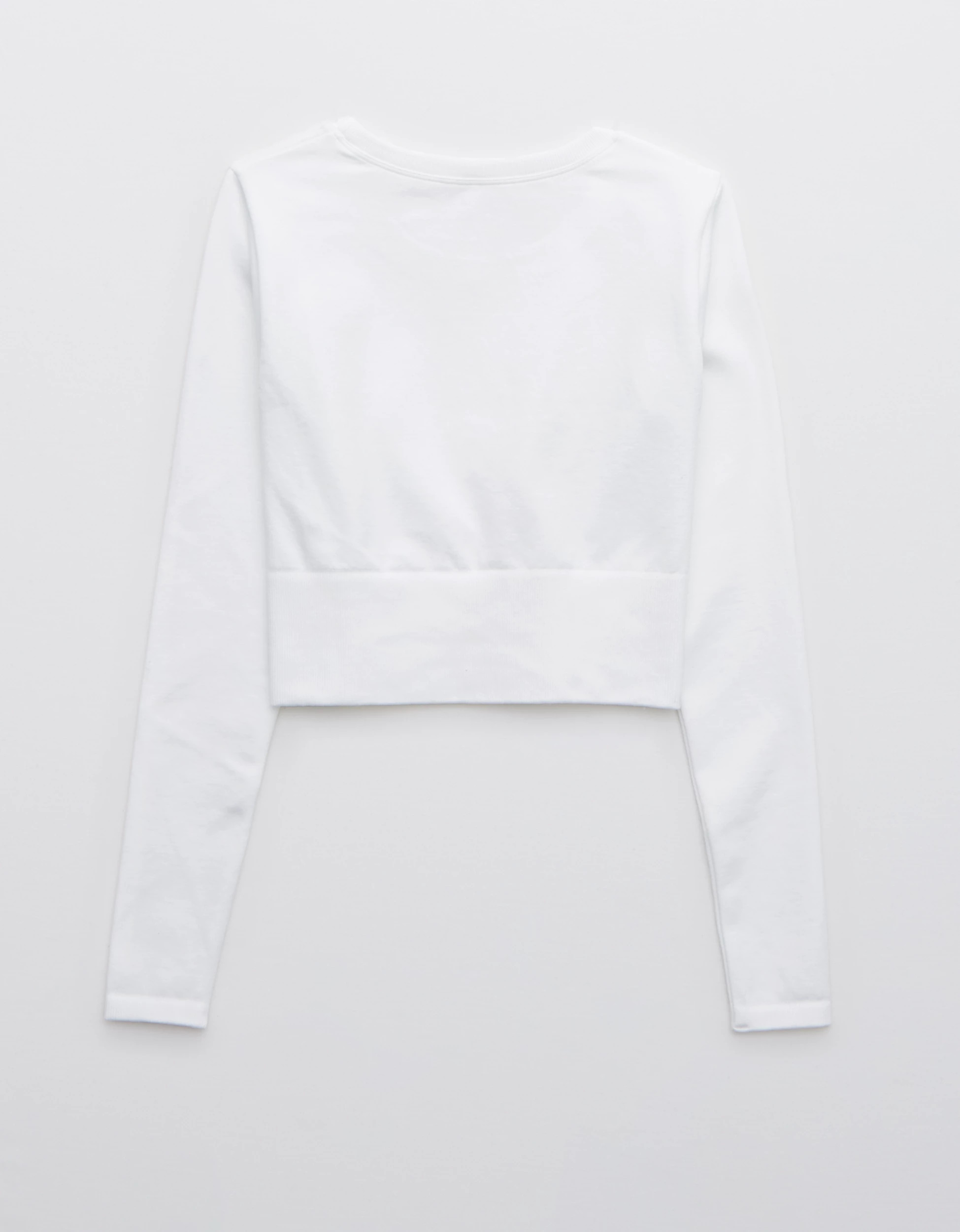 OFFLINE By Aerie Sidewalk Seamless Long Sleeve Cropped T-Shirt | Aerie