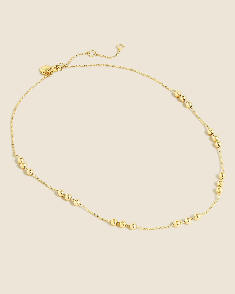 Gold-ball chain necklace | J. Crew US