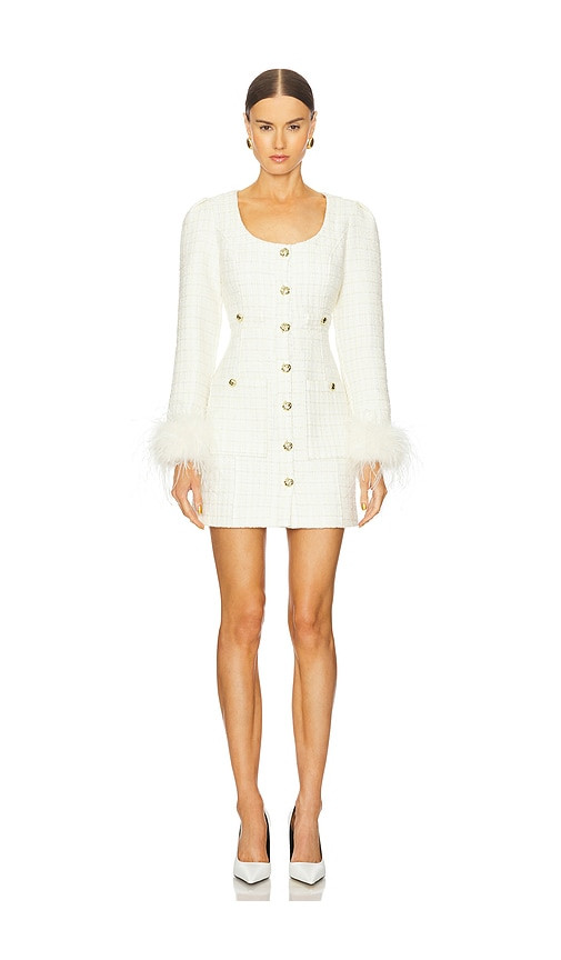 Line & Dot Kinzie Mini Dress in Ivory. - size M | Revolve Clothing (Global)