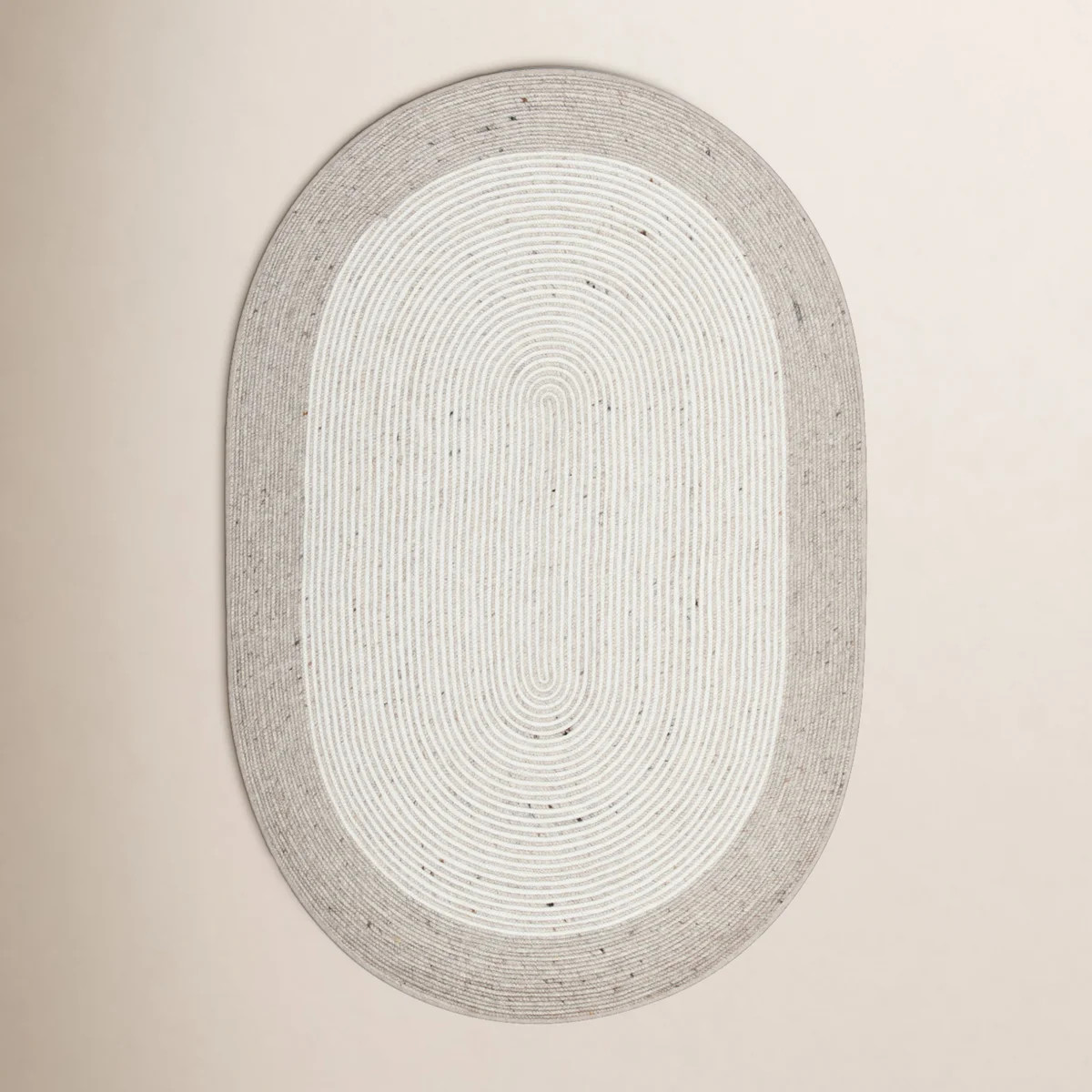 Aria Geometric Hand-Woven Wool/Cotton Beige/Ivory Area Rug | Wayfair North America