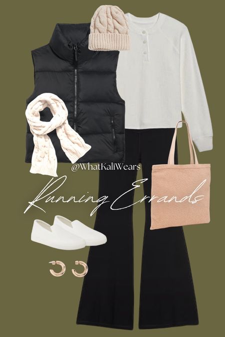 Cute running errand outfit! This puffer best is so cute! 

#LTKstyletip #LTKHoliday #LTKcurves