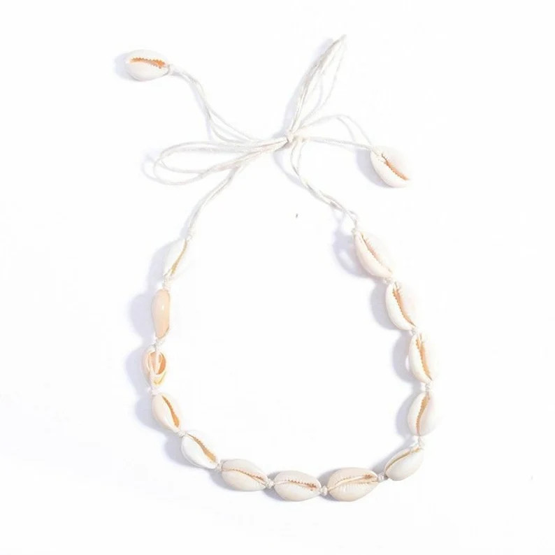 Handmade Cowrie Shell Necklace Choker Boho | Bohemian Beach Wedding | Seashell Jewellery | Beach ... | Etsy (UK)