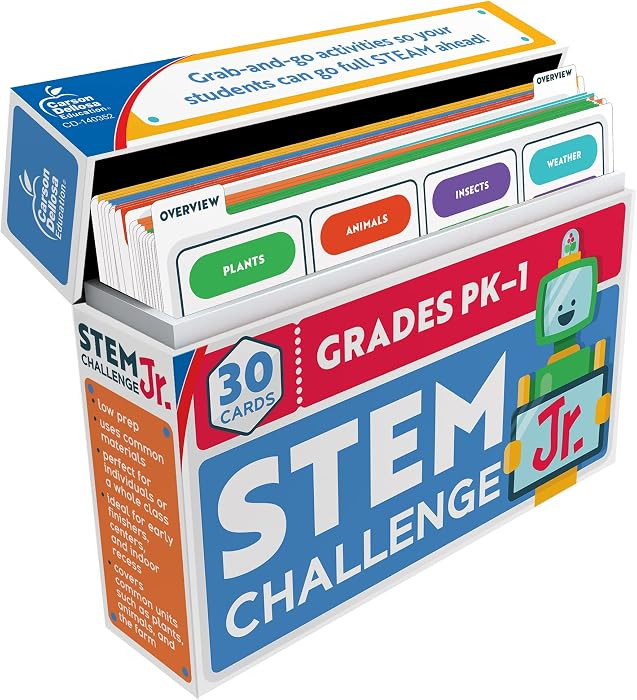Carson Dellosa STEM Challenges, Hands-On, Science Kits, Ages 4-7 | Amazon (US)