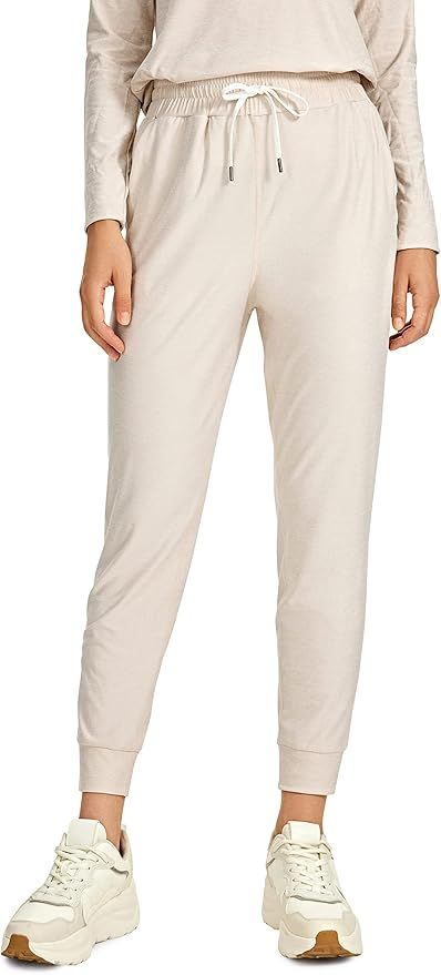 CRZ YOGA Women's Sweatpants Joggers - 26'' Lightweight Soft Lounge Yoga Pants High Waisted Tapere... | Amazon (US)