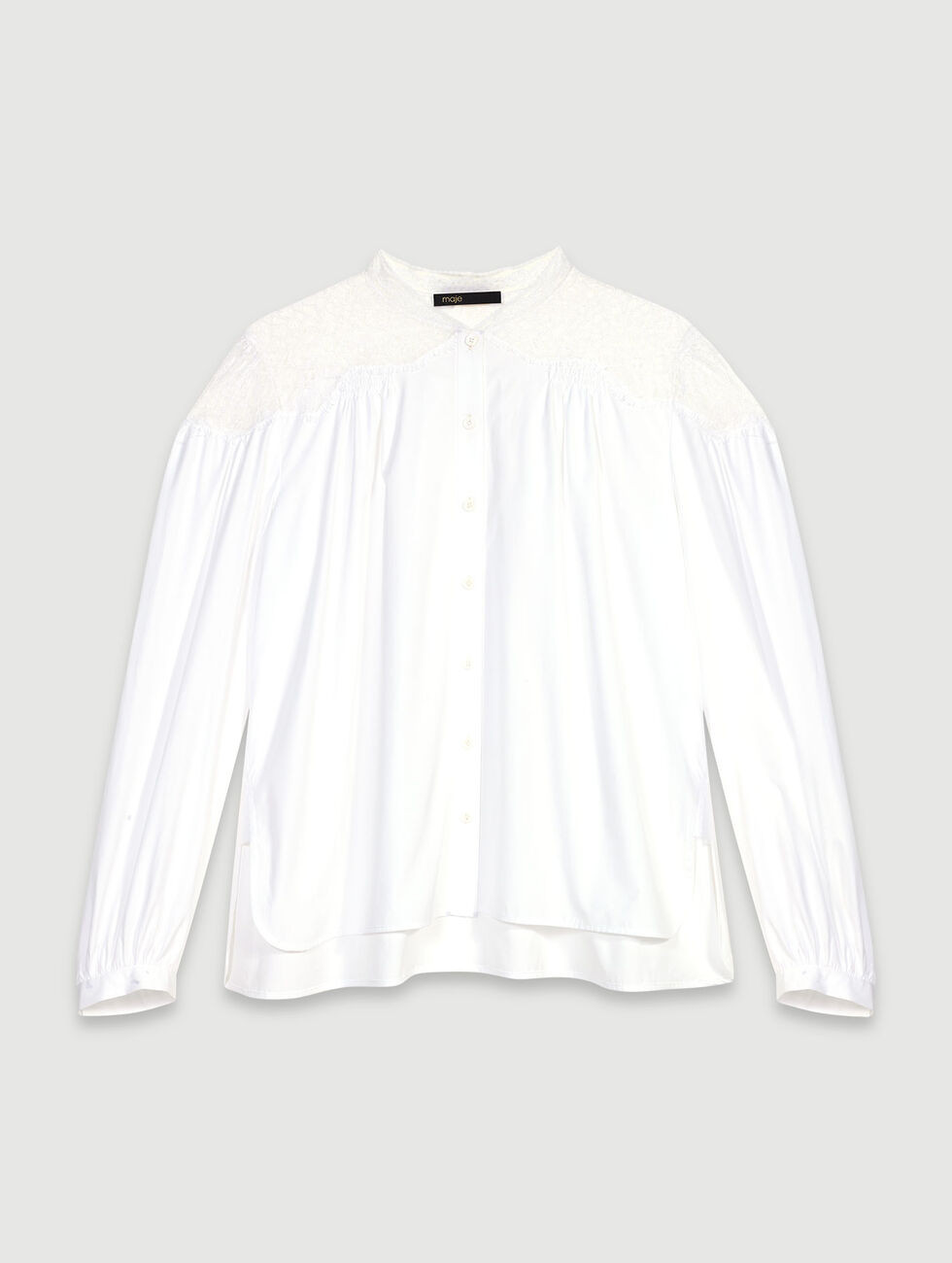 Chemise avec dentelle | Maje EU