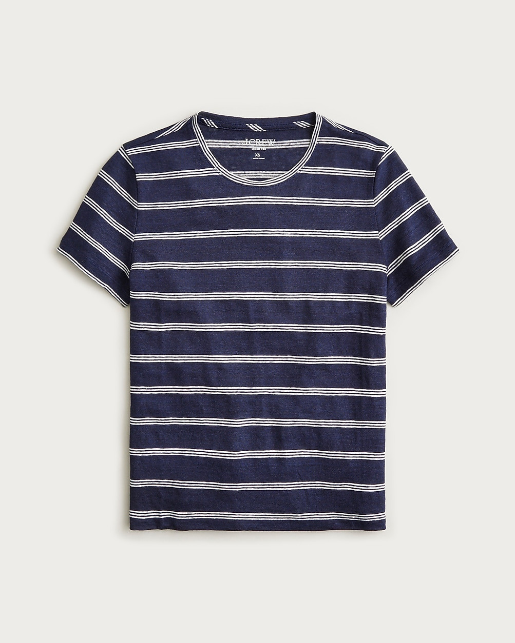 New relaxed linen T-shirt in stripe | J. Crew US