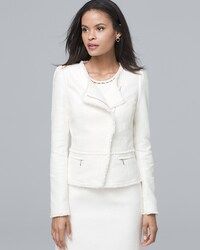 White House Black Market Tweed Moto Jacket | White House Black Market