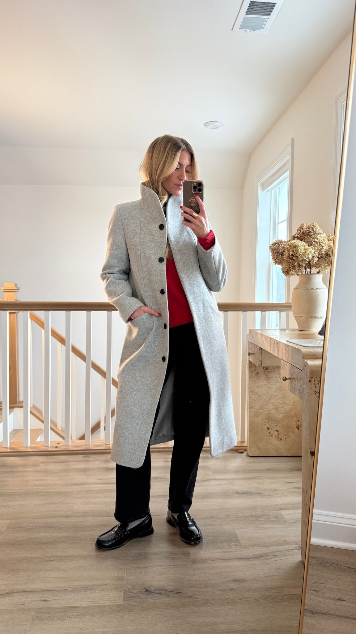 Winter outfit look! 
Sweater: wearing size small. 
Denim: run slightly small. I recommend sizing up one size. 
Coat: wearing size small 

#LTKHoliday #LTKGiftGuide #LTKdayinmylife