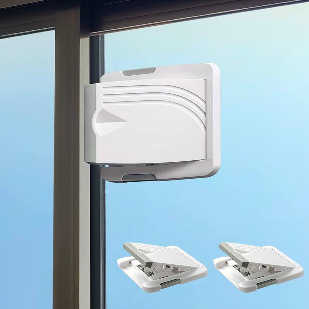 Sliding Door Lock, 2 Pack Child Safety Sliding Glass Door Lock for Sliding Glass Doors, Sliding W... | Amazon (US)