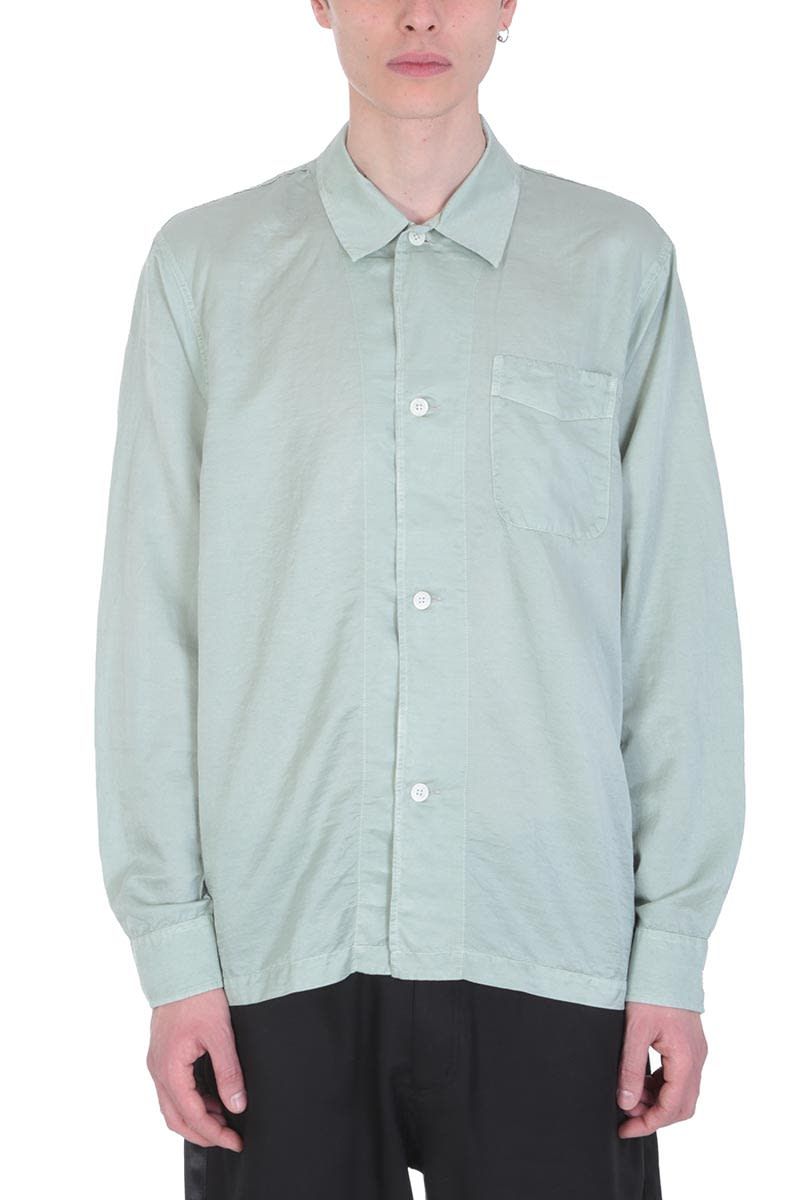 Our Legacy Green Cotton And Silk Shirt | Italist.com US