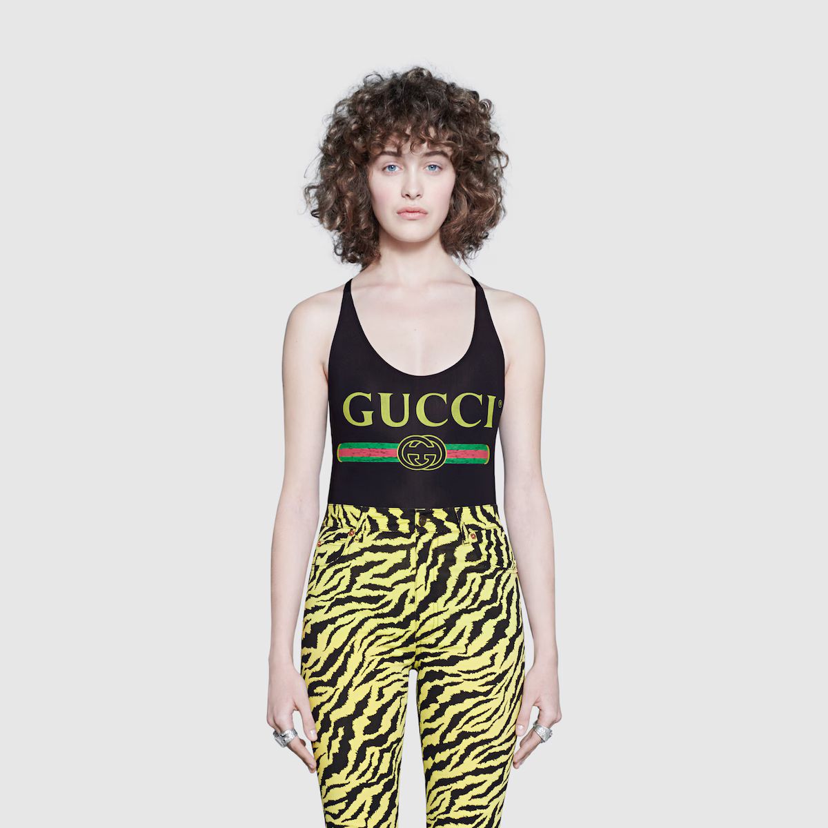 Gucci - Sparkling swimsuit with Gucci logo | Gucci (US)