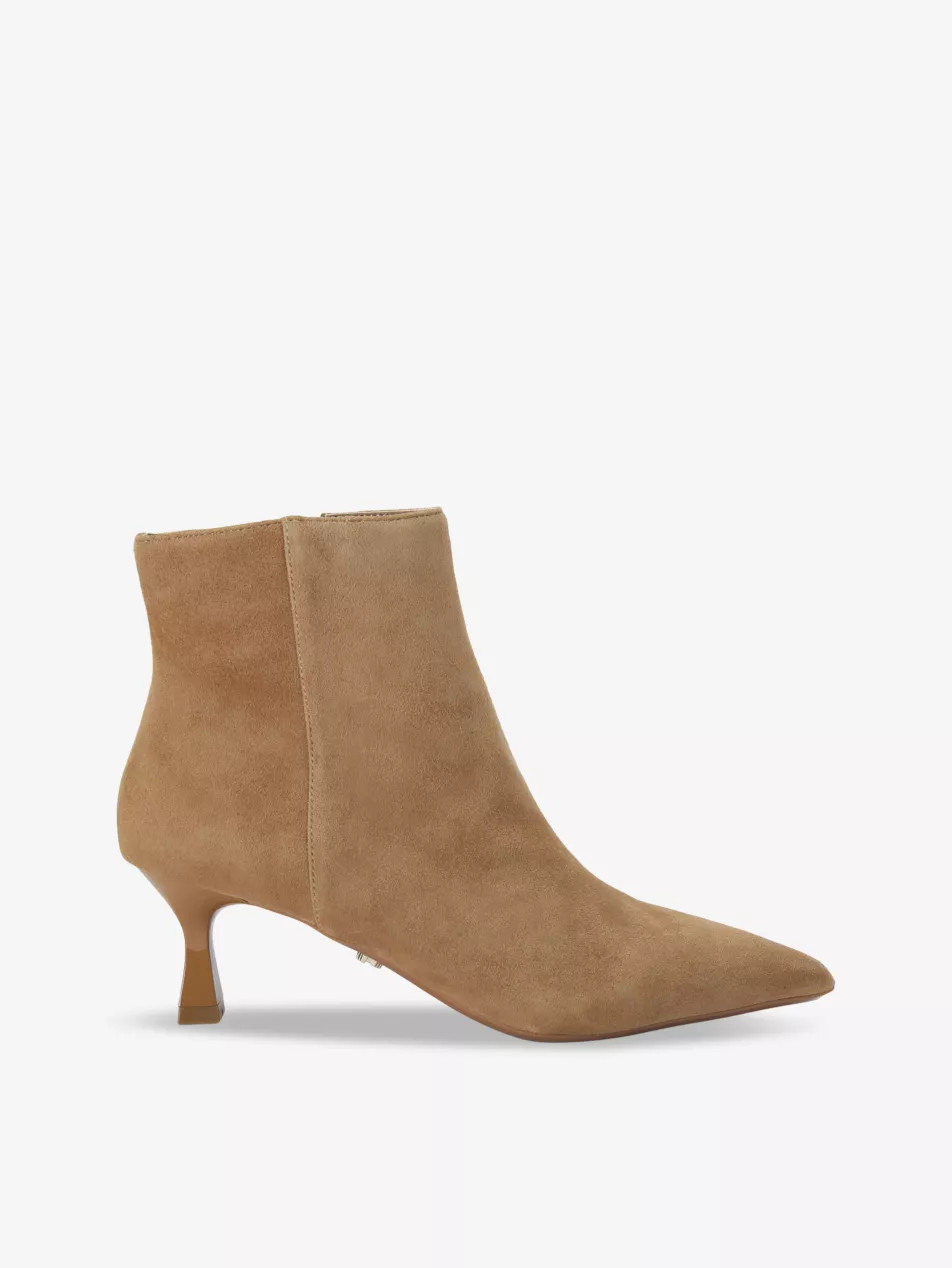 Purpose flared-heel suede ankle boots | Selfridges