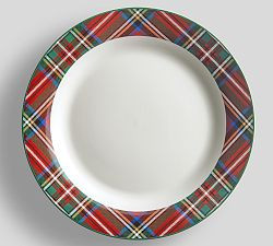 Stewart Plaid Stoneware Dinner Plates - Set of 4 | Pottery Barn (US)
