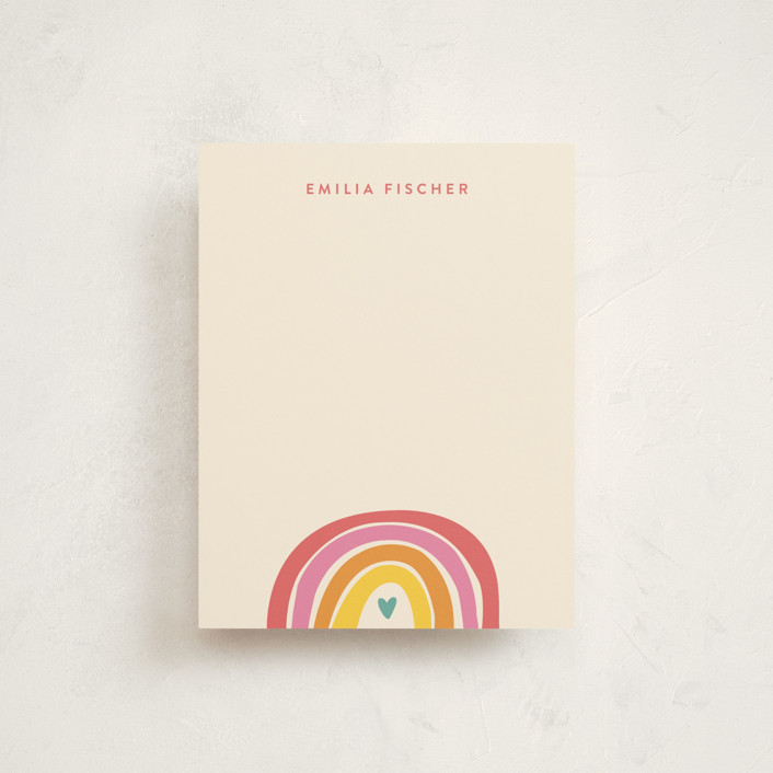 "Cheerful" - Customizable Children's Stationery in Beige by Jessica Williams. | Minted