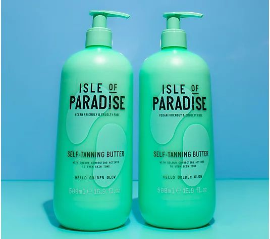 Isle of Paradise Super-Size Self-Tanning Butter Duo - QVC.com | QVC
