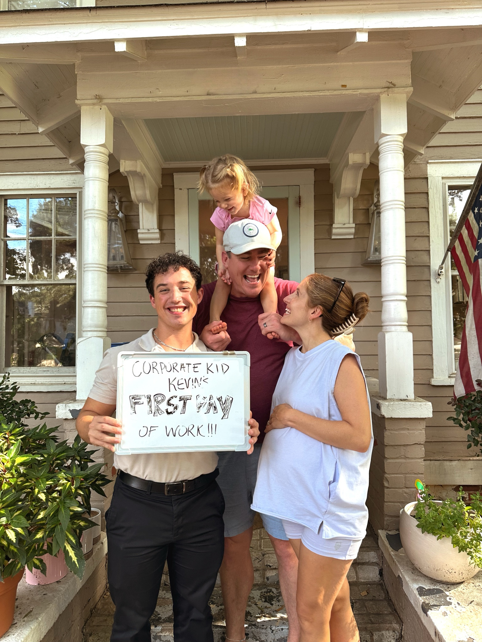 Happy first day of work corporate kid Kevin ! 

#LTKFitness #LTKBump #LTKFindsUnder100