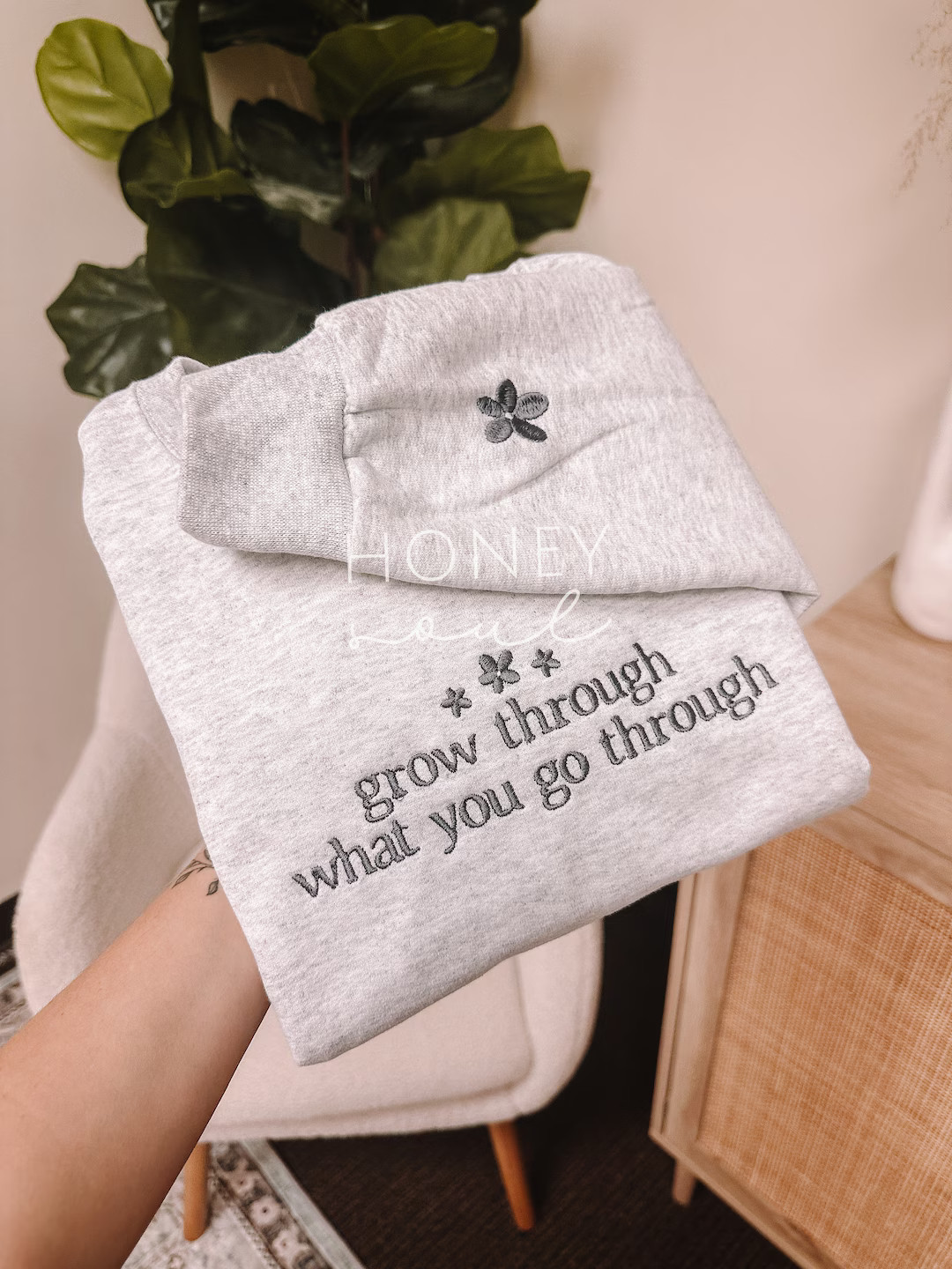 Grow Through What You Go Through Sweatshirt Christian - Etsy | Etsy (US)