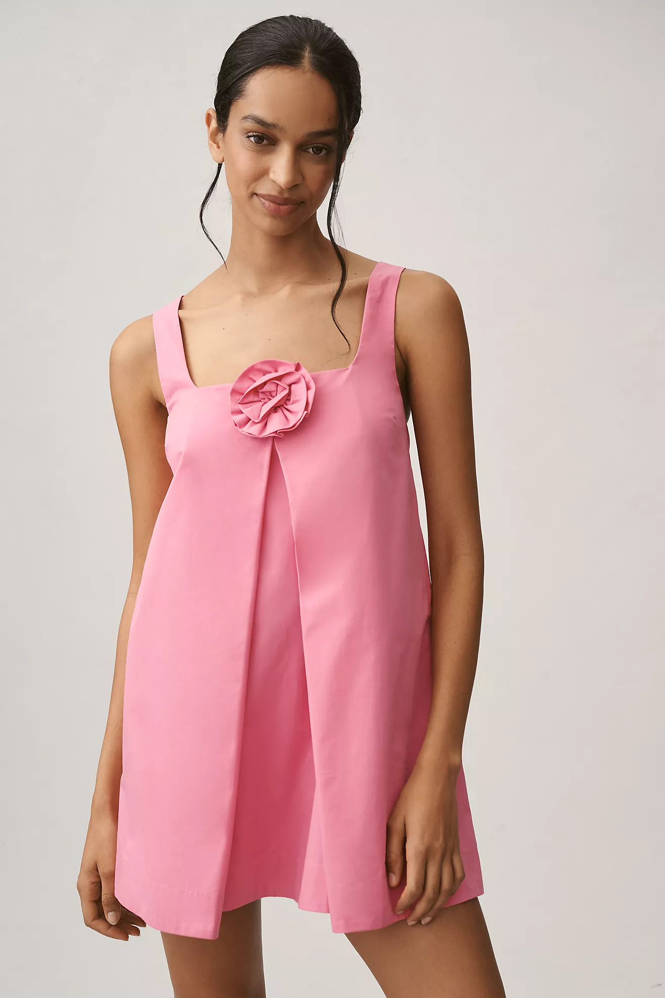 Sunday in Brooklyn Sleeveless 3D Floral Mini Dress | Anthropologie (US)