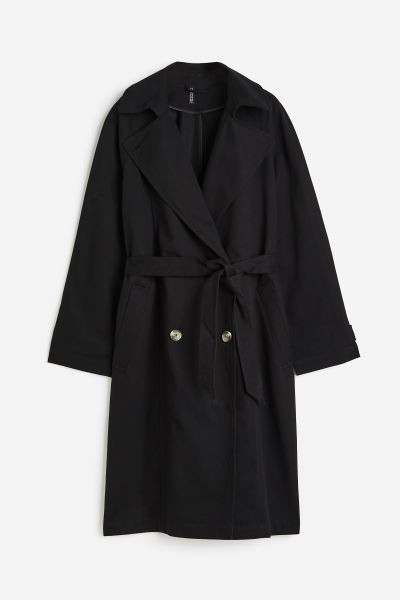 Cotton Twill Trench Coat | H&M (US + CA)
