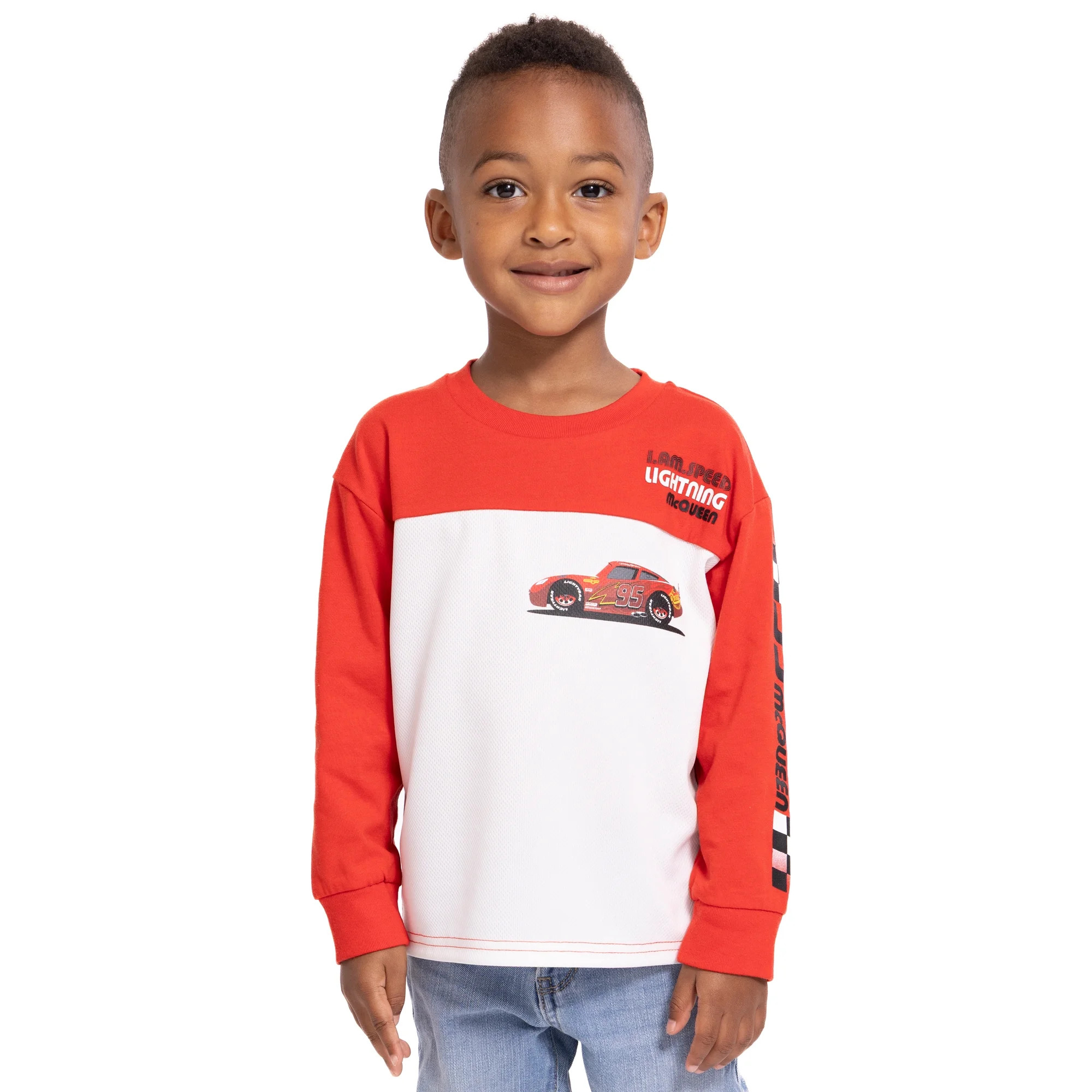 Disney Pixar Cars Toddler Boys Graphic Crewneck Pullover with Long Sleeves, Sizes 12M-5T | Walmart (US)