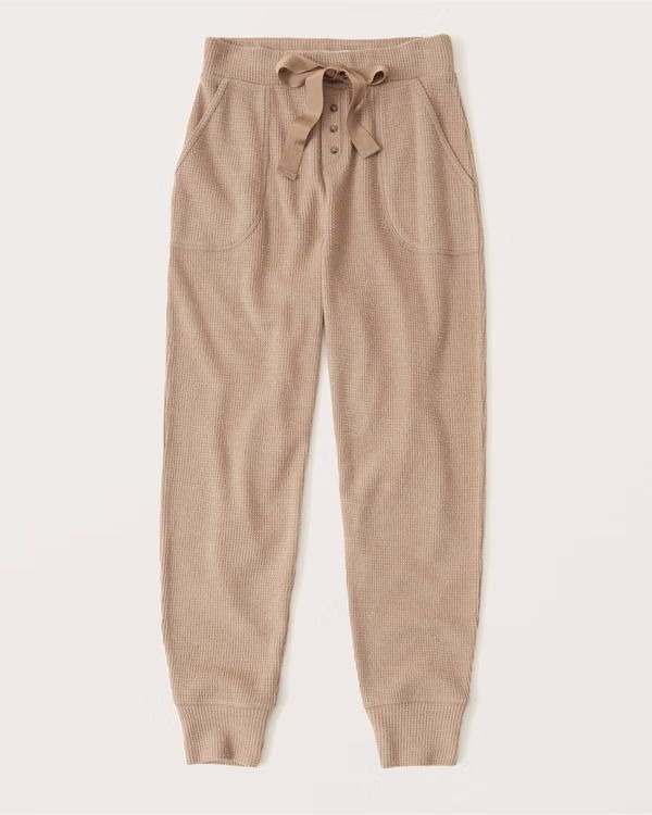 Women's Waffle Joggers | Women's New Arrivals | Abercrombie.com | Abercrombie & Fitch (US)